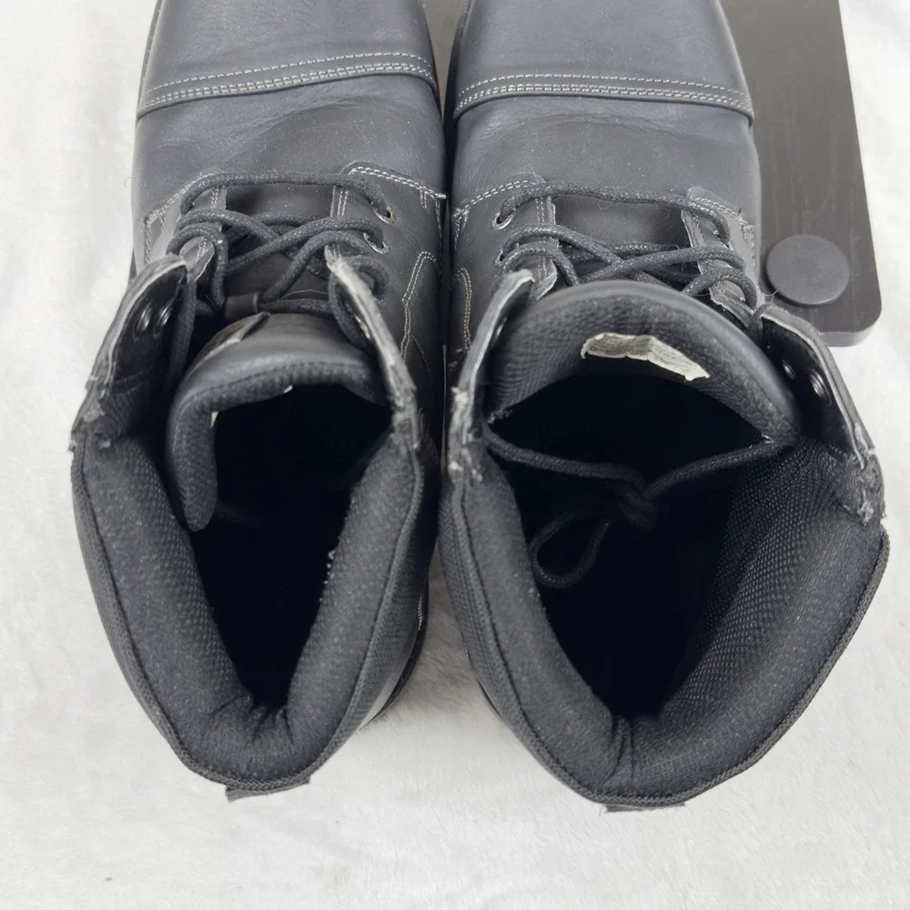 Joe's Jean Battle Cap Boots Black (JOE18001A-2R1) - Faux Leather Men's 12‎